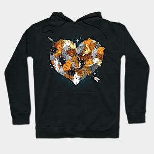 Valentine Kittens Hoodie